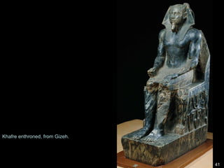 Khafre enthroned, from Gizeh.