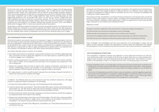 Innovation and Entrepreneurship are interconnected. Innovation is the specific tool of entrepreneurs;
the means by which they exploit change for a different business or a different service. Egypt seeks
to organize competitions at different levels to stimulate the use of AI in solving real challenges and
creating new market opportunities.
The purpose of these competitions is to bring promising entrepreneurs and startups from around the
world in contact with investors, mentors, donors, and government representatives with the purpose
of solving innovation challenges using AI applications. It oﬀers an opportunity to match start-ups with
larger companies on the national and multinational levels.
Objectives include:
These challenges and competitions will also raise awareness of AI technologies in Egypt and the
region, as well as provide a platform for participants to share AI ideas and applications and support
the development of their entrepreneurial skills and discover how to build successful AI applications.
10.4.3 Boosting the AI Sector in Egypt
Government projects can provide a boost to AI companies in Egypt. As mentioned above, there are
over 30 mediums-sized companies (employeeing 30 or more people) in Egypt that are specialized in
AI and its applications. These will thrive if they share in some of the government projects. It would
be beneficial for the country if most of these projects are allocated to an Egyptian company or an
international company with an office in Egypt, provided that the quality and/or cost expected from
this company is as favorable or better as any other purely international company.
The project allocation process could be run as follows:
a. Runapilot,announcedasacompetition,usingasubsetofrelevant,non-sensitive,legally-approved
data. Companies are free to apply their algorithms on this data subset as a preliminary test. This
is similar to kaggle.com’s competitions.
b. Solicit a written proposal from the candidate companies that will present their solution methods.
This is akin to ITIDA’s call for proposals that seek topics from companies and researchers in the
ITAC funding track.
c. Review the proposals (with the help of experts from academic institutions), and based on the
solution methodology, quality and reputation of the participants, and the performance in the
blind competition of Point a) decide on the best company to take on the project.
d. For large projects or certain specific projects stipulate that any foreign company that bids for a
project has a joint partner company from Egypt.
In addition, the following steps are to be pursued to push this achieved momentum, until Egypt
occupies an advanced position worldwide in AI technology:
a. Increase the funding offered to start-ups, also through government-related bodies.
b. Create AI-specific start-up incubators. These will provide office space, business and market advice,
clerical help, etc. This will serve to reduce the cost for starting a company and will channel the
focus of the engineers and scientists towards the technical problem at hand.
c. Provide incentives for public and private companies to purchase AI products locally (from Egyptian
AI companies) rather than import it from abroad.
d. Initiate some national projects that make use of AI technologies. This will solve a national problem
and also boost the AI industry in Egypt. Some of the projects can be posed in the form of a
competition. This will give strong incentive for producing the best work.
e. ProvideTechparks,innovationhubs,R&Dgrants,competitions,etc.Thesewillprovideinfrastructure
and help for start-ups.
10.4.4 Combating the AI Brain Drain
The immigration of Egyptian scientists and engineers to more advanced economies can have the
most detrimental impact on the health of the AI sector in Egypt. Brain drain is a major problem that
plagues many countries, even some advanced ones like Russia and France. The AI industry is mainly
based on the availability of talent. To combat the brain drain, the following steps can be taken:
Newly established Center on AI Applications and the AI and computer departments could favor the
employment of faculty members with PhD from leading international universities. These students
would otherwise seek employment in the country they are studying, leading to a loss of talent for
Egypt.
The Center of AI Applications and other future centers of excellence could hire Egyptian expatriates
that are prominent worldwide. For example a leading Egyptian AI researcher living in the US could
be hired as a consultant or a part-time researcher at these centers. In the current age where
remote employment is becoming prevalent this arrangement is quite feasible.
At the same time some multinational companies set up branches in Egypt and had large groups
working on machine learning research and applications, such as IBM and the Cairo Microsoft
Innovation Center (CMIC). Also, organizations such as ITIDA set up technology incubation programs
(TIEC) and funding programs to help start-up companies that are built on innovative ideas. Recently
some larger companies such as Raisa Energy established large machine learning groups to solve
engineering problems in the oil and gas field. Valeo, Inc. also set up a branch in Egypt with over
1900 employees working on research in autonomous vehicles. The four major telecommunication
companies also have large data analytics groups. There have been some acquisitions of Egyptian
companies by multi-nationals. For example, SysDSoft was acquired by Intel in 2011, and Newport
Media (with its biggest office in Cairo) was acquired by Atmel Corporation.
Today there is a healthy ecosystem of innovation and start-up companies that is one of the best in the
greater Middle East. Examples of successful companies are ITWorx, which has over 800 employees
and has a large group of them working on machine learning and in particular NLP. Overall there are
over 30 companies with number of employees more than 30 each working mainly on AI in Egypt.
Support innovative AI applications that create value for society and empower entrepreneurs.
Provide startups and entrepreneurs with greater access to knowledge.
Allow startups and entrepreneurs to invent and claim credit for their innovation.
Provide the knowledge needed for designing and implementing large-scale, effective AI applications.
Provide startups and entrepreneurs with process-based, project-centric workshops and training.
51 52
 