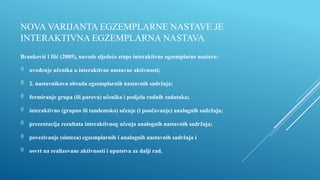 Egzemplarna nastava u nastavi matematike: koncepti i primjena | PPSX