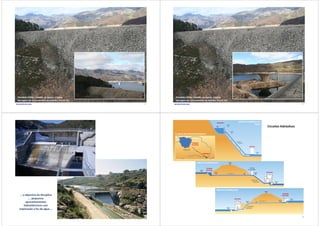António Sá da Costa
Paradela (1956; Cávado; na época, a maior
barragem de enrocamento do mundo; h=112 m)
33 António Sá da Costa
Paradela (1956; Cávado; na época, a maior
barragem de enrocamento do mundo; h=112 m)
34
… o objectivo da disciplina
…. pequenos
aproveitamentos
hidroeléctricos com
exploração a fio-de-água …
35
Circuitos hidráulicos
36
 