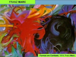 Formas em Combate, 1914. Franz Marc
FRANZ MARC
 