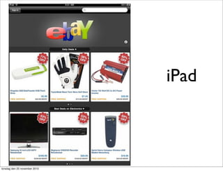 iPad
torsdag den 25 november 2010
 