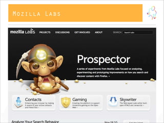Mozilla Labs
 