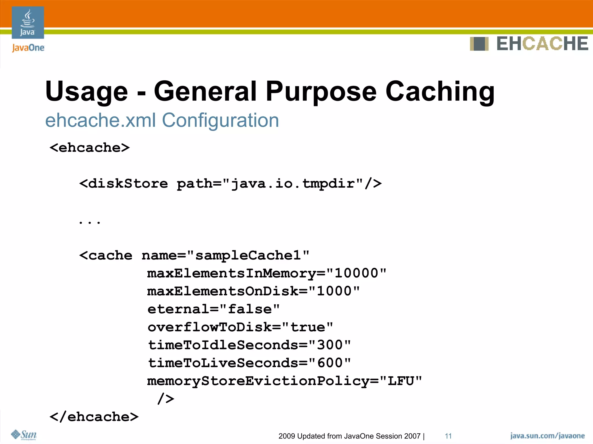Ehcache Architecture, Features And Usage Patterns