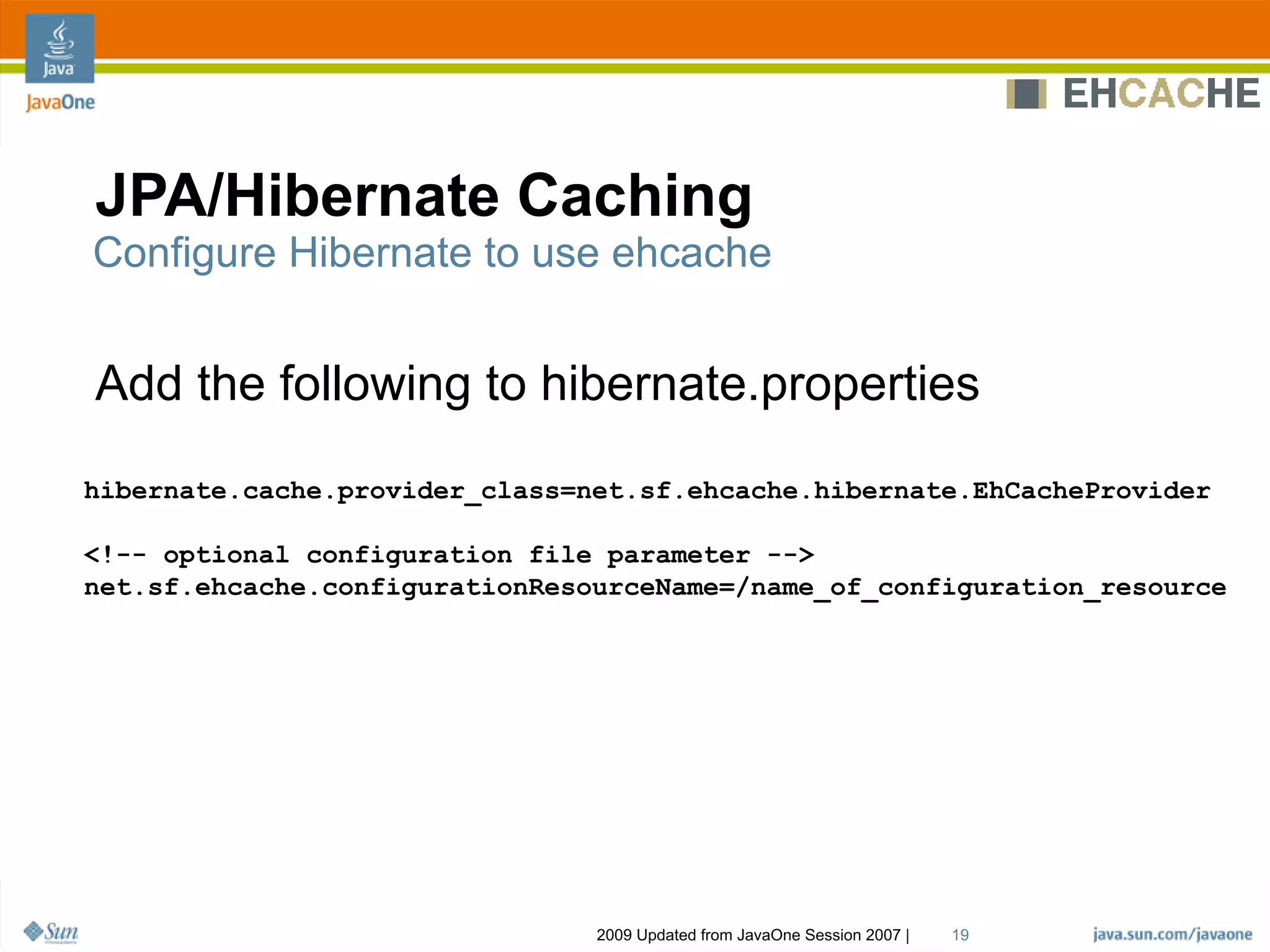 Ehcache Architecture, Features And Usage Patterns
