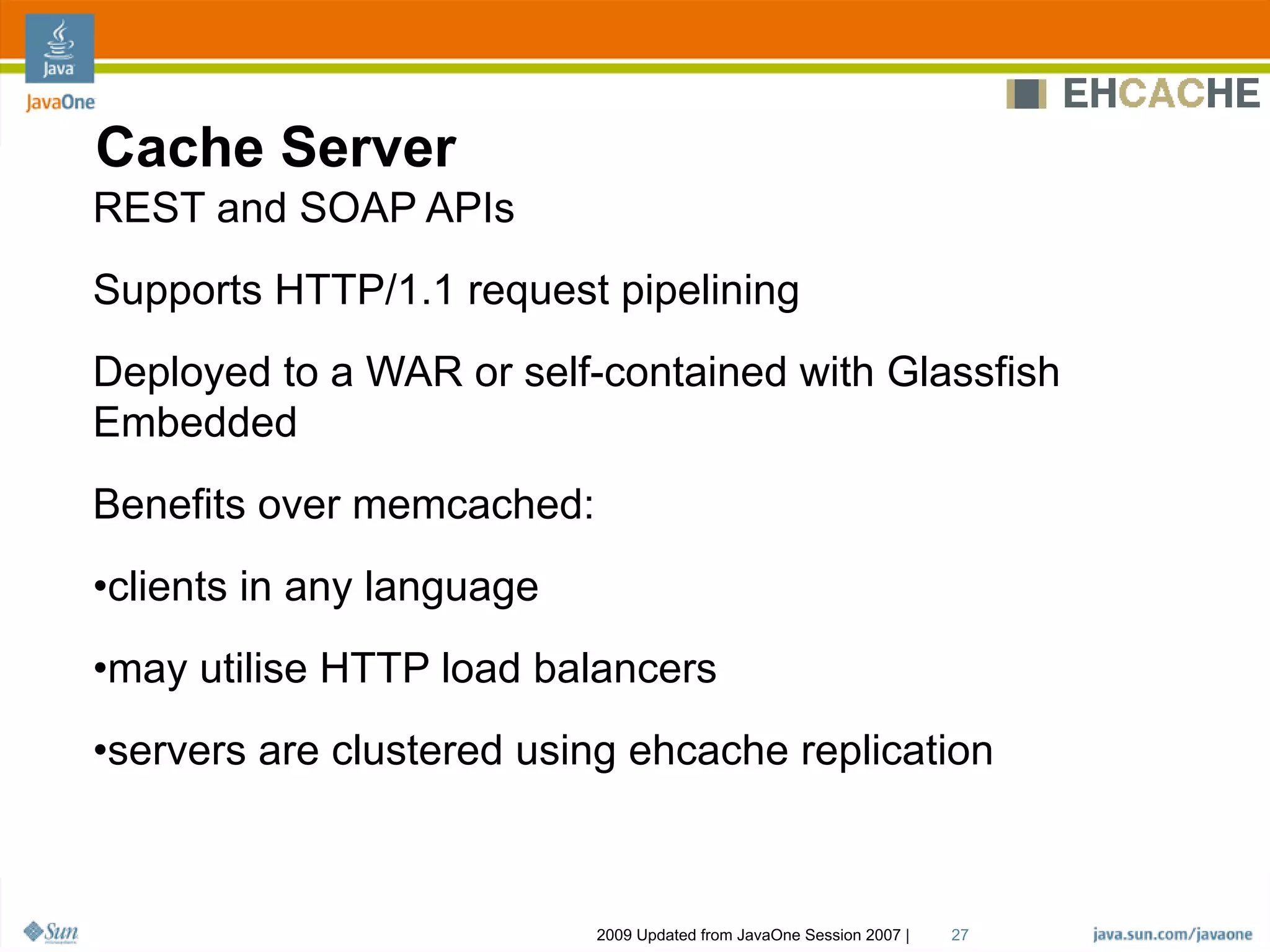 Ehcache Architecture, Features And Usage Patterns