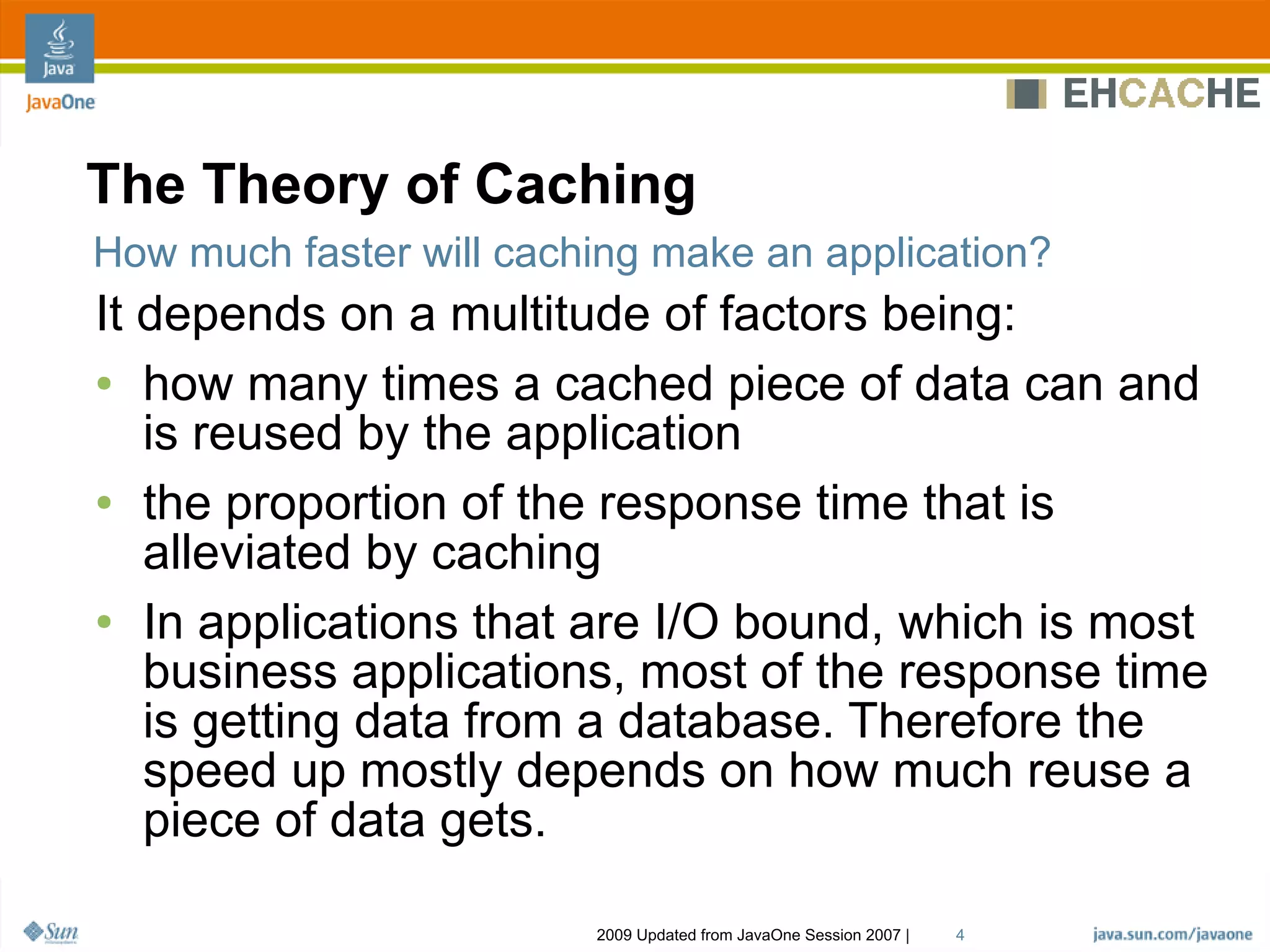 Ehcache Architecture, Features And Usage Patterns
