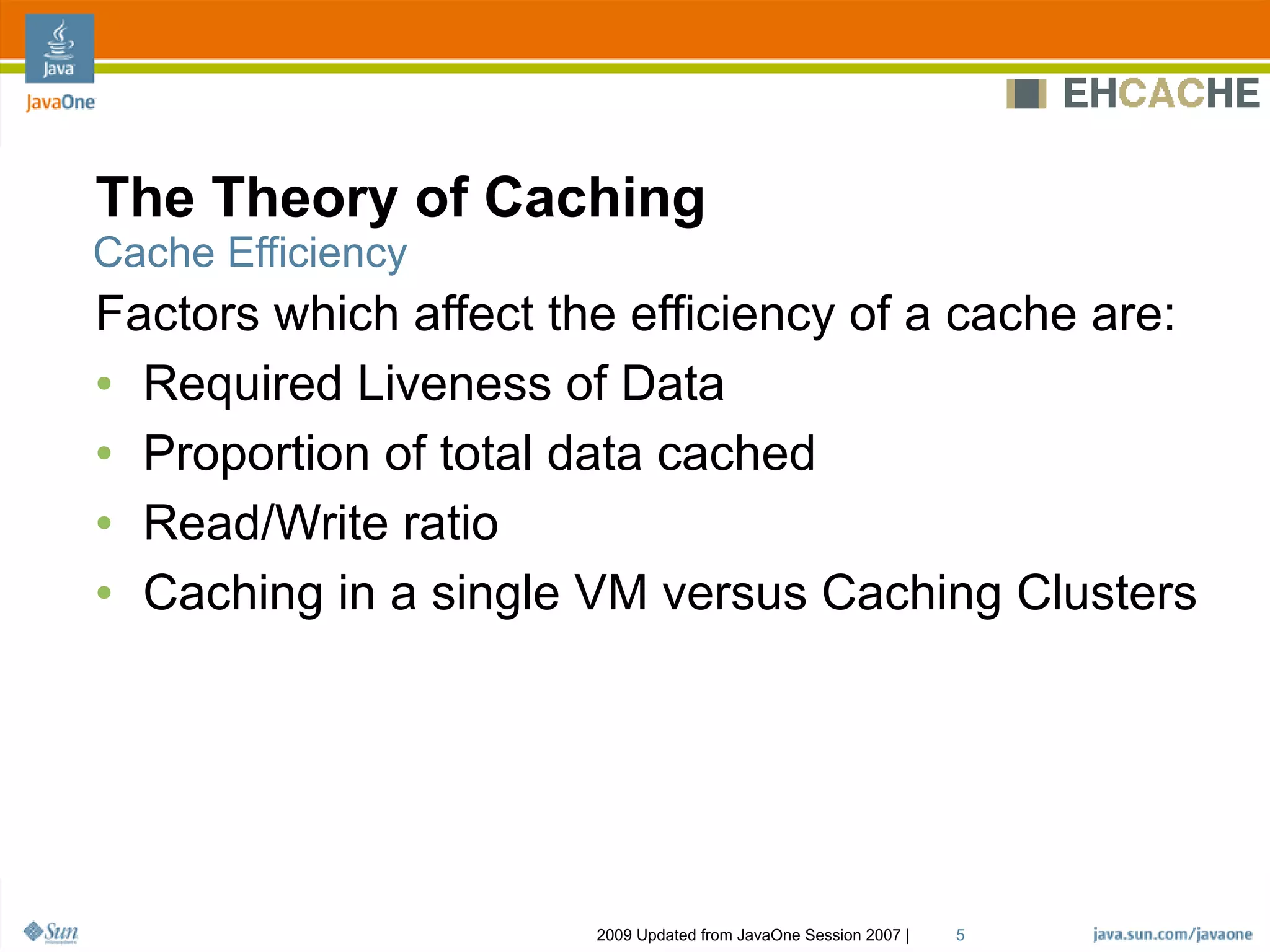 Ehcache Architecture, Features And Usage Patterns