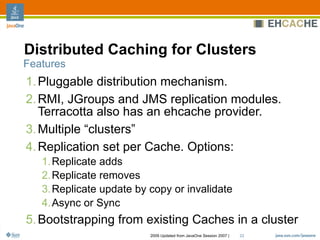 Ehcache Architecture, Features And Usage Patterns