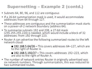 Supernetting – Example 2 (contd.)
 