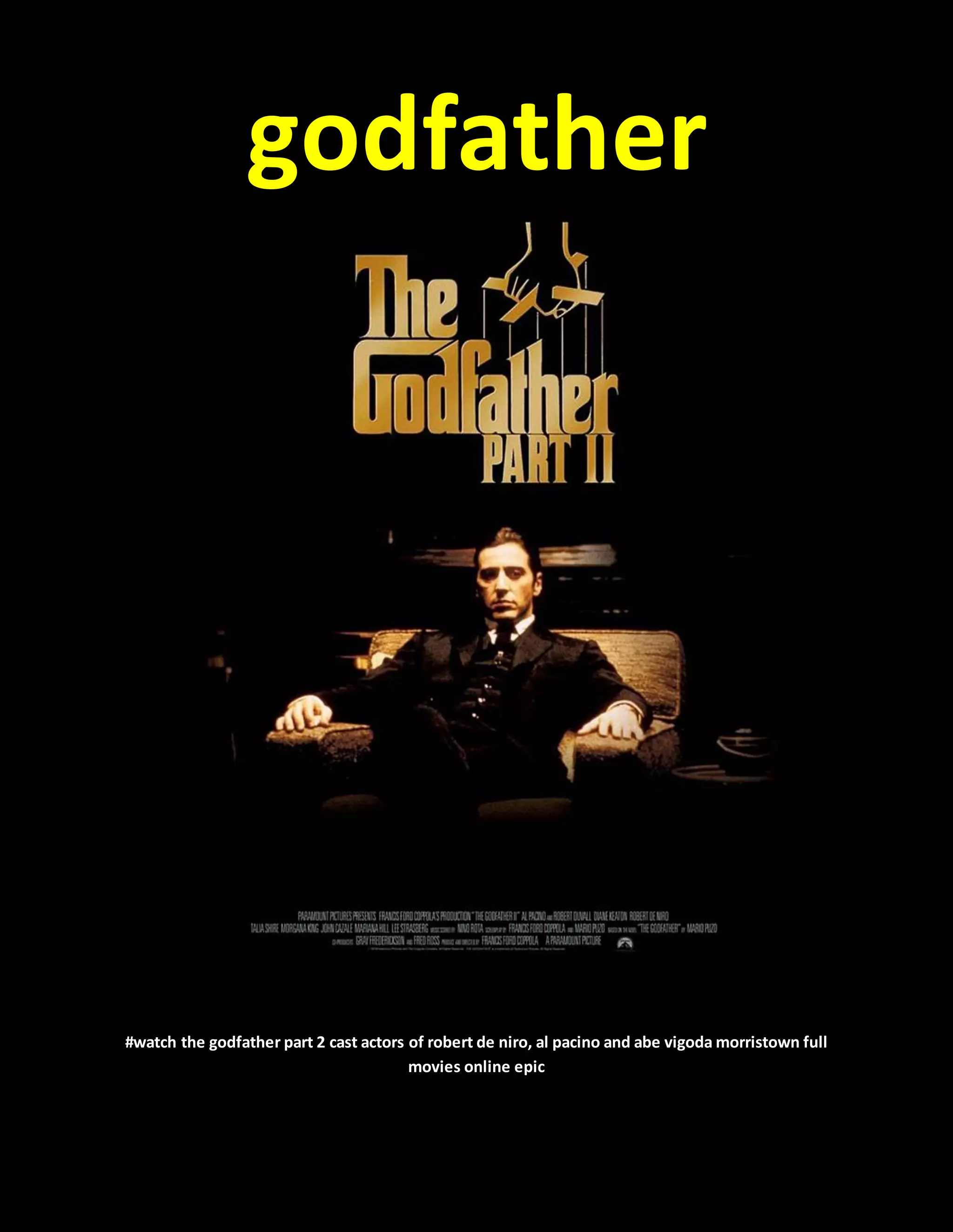 godfather watch online free movies trailers | PDF