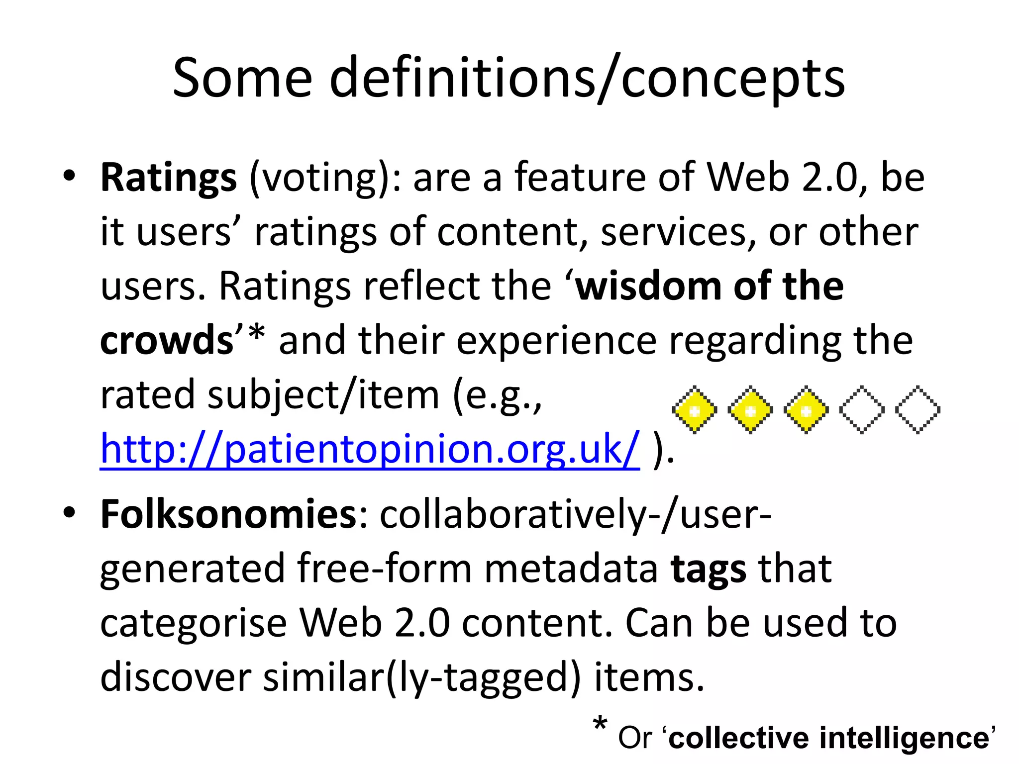 e-Health and the Social Web ("Web 2.0")/the 3-D Web: Looking to the future with sociable technologies and social software