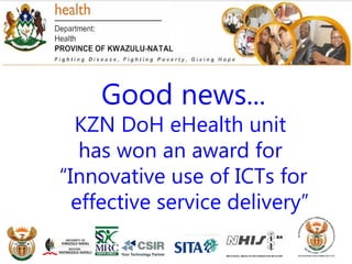 eHealth as a tool to support health practitioners November 2013