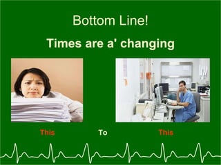 Bottom Line! Times are a' changing This   To   This 