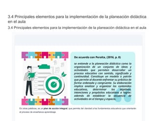 Elementos Clave para la Implementación de la Planeación Didáctica en el ...