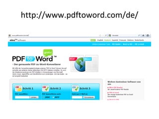 http://www.pdftoword.com/de/ 