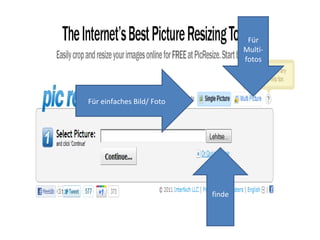 Für einfaches Bild/ Foto Für Multi- fotos finde 