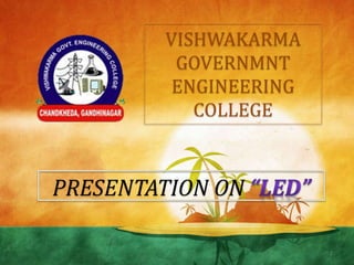 VISHWAKARMA
GOVERNMNT
ENGINEERING
COLLEGE
PRESENTATION ON
1
 