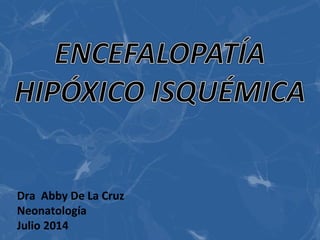 Dra Abby De La Cruz 
Neonatología 
Julio 2014 
 