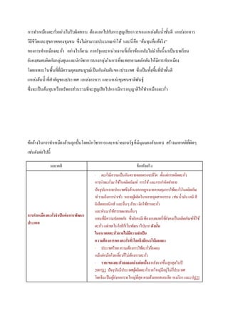 การทา เหมืองตะกวั่อยา่งไมรั่บผิดชอบ ต้องแลกไปกบัการสูญเสียถาวรของแหลง่ต้นน้าชั้นดี แหลง่อาหาร 
วิถีชีวิตและสุขภาพของชุมชน ซึ่งไมส่ามารถประมาณคา่ได้ และนี่คือ “ต้นทุนที่แท้จริง” 
ของการทา เหมืองตะกวั่ อยา่งไรก็ตาม ภาครัฐและหน่วยงานที่เกี่ยวข้องกลับไมน่าสิ่งนี้มาเป็นบทเรียน 
ยังคงสมคบคิดกบักลุ่มทุนและนักวิชาการบางกลุ่มในการที่จะพยายามผลักดันให้มีการทา เหมือง 
โดยเฉพาะในพื้นที่ที่มีความอุดมสมบูรณ์เป็นอันดับต้นของประเทศ ซึ่งเป็นทั้งพื้นที่ป่าชั้นดี 
แหลง่ต้นน้าที่สาคัญของประเทศ แหลง่อาหาร และแหลง่ชุมชนชาติพันธุ์ 
ซึ่งจะเป็นต้นทุนหรือทรัพยาส่วนรวมที่จะสูญเสียไปหากมีการอนุญาติให้ทา เหมืองตะกั่ว 
ข้ออ้างในการทา เหมืองล้วนถูกปั้นโดยนักวิชาการและหน่วยงานรัฐที่มีมุมมองคับแคบ สร้างมายาคติที่ผิดๆ 
เชน่ดังตอ่ไปนี้ 
มายาคติ ข้อเท็จจริง 
การทาเหมืองตะกวั่จาเป็นต่อการพัฒนา 
ประเทศ 
· ตะกวั่มีความเป็นอันตรายตลอดวงจรชีวิต ต้งัแต่การผลิตตะกวั่ 
การนาตะกวั่มาใชใ้นผลิตภัณฑ์ การใช้และการกา จัดทา ลาย 
ปัจจุบนัหลายประเทศจึงล้วนออกกฏหมายควบคุมการใชต้ะกวั่ในผลิตภัณ 
ฑ์ รวมถึงการนาเข้า หลายผูผ้ลิตในหลายอุตสาหกรรม เช่น น้ามัน เคมี สี 
อิเล็คทรอนิกส์ และอื่นๆ ล้วน เลิกใชส้ารตะกวั่ 
และหันมาใชส้ารทดแทนอื่นๆ 
แทนทมีี่ความปลอดภัย ซึ่งยังคงมีเพียงแบตเตอรี่ทยีั่งคงเป็นผลิตภัณฑ์ทใี่ช้ 
ตะกวั่ แต่เทคโนโลยีก็เริ่มพัฒนาไปมาก ดังนั้น 
ในอนาคตตะกวั่อาจไม่มีความจาเป็น 
ความต้องการของตะกวั่ทวั่โลกจึงมีแนวโน้มลดลง 
· ประเทศไทย ความตอ้งการใชต้ะกวั่ก็ลดลง 
แม้แต่หม้อก๋วยเตีย๋วก็ไม่ตอ้งการตะกวั่ 
· ราคาของตะกวั่ลดลงอย่างต่อเนอื่ง หลังจากขึ้นสูกสุดในปี 
2007[1] ปัจจุบนัมีประเทศผูผ้ลิตตะกวั่รายใหญ่มีอยู่ไม่กี่ประเทศ 
โดยจีนเป็นผูส้่งออกรายใหญ่ทสีุ่ด ตามด้วยออสเตรเลีย อเมริกา และเปรู[2] 
 
