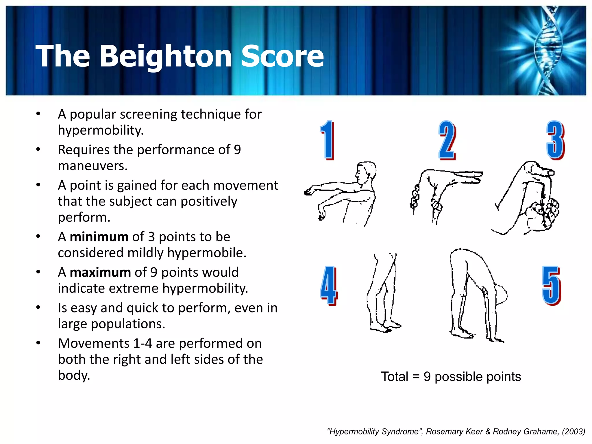 Ehlers-Danlos Syndrome & Hypermobility | PPTX