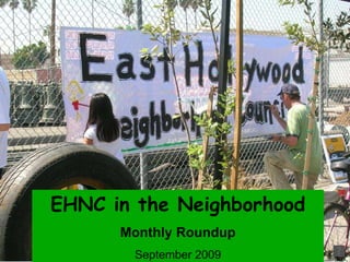 EHNC in the Neighborhood Monthly Roundup September 2009 