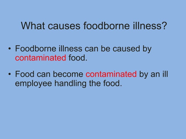 Food Service Employee Health Policy PPT