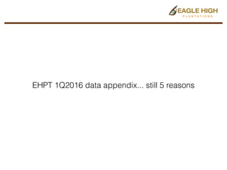 EHPT 1Q2016 data appendix... still 5 reasons
 