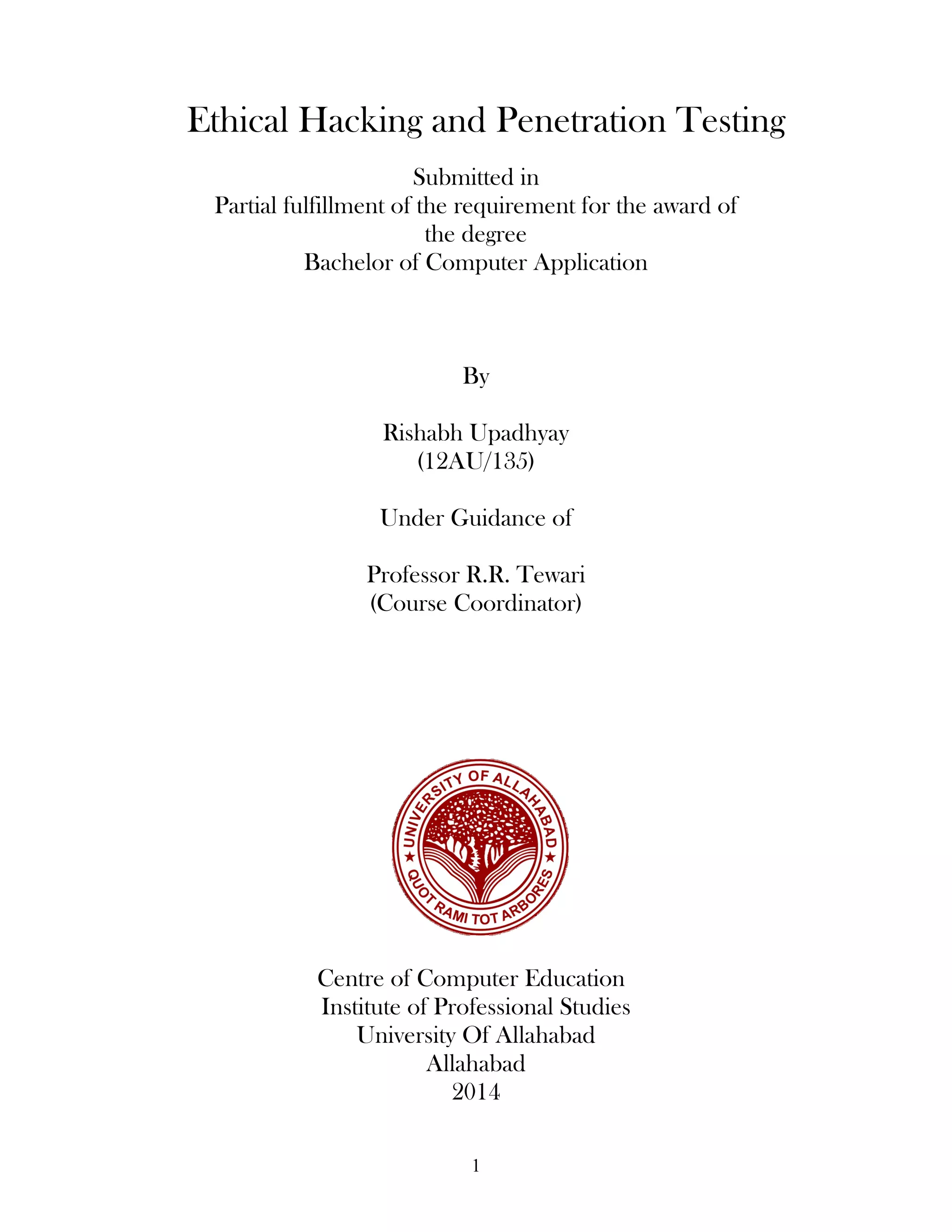 Vulnerability Assessment and Penetration Testing Report | PDF