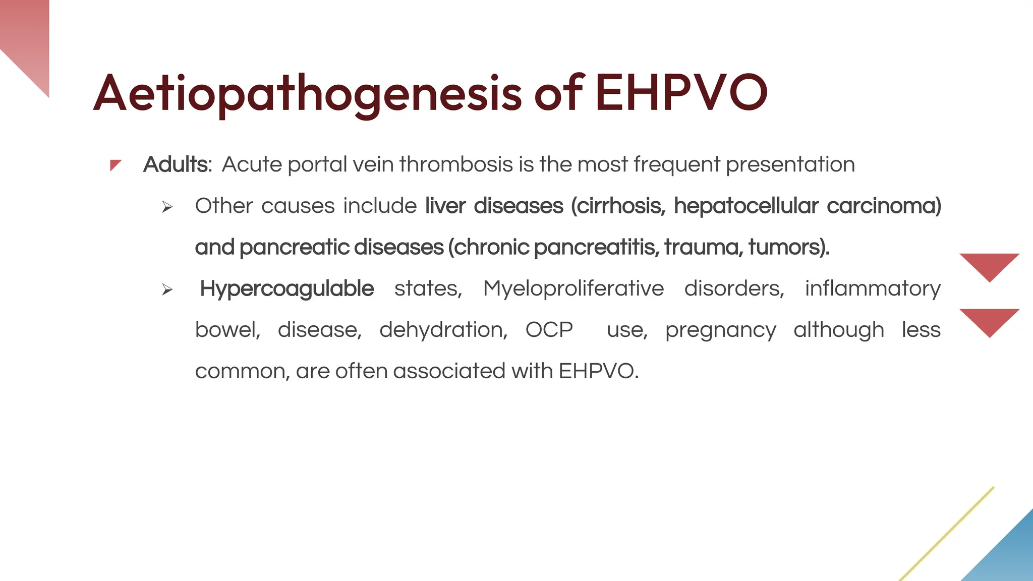 Ehpo EHPVO ( Extra Hepatic Portal Vein Obstruction) | PPTX