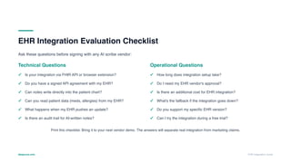 EHR Integration guide for Medical practices in 2026 | PDF