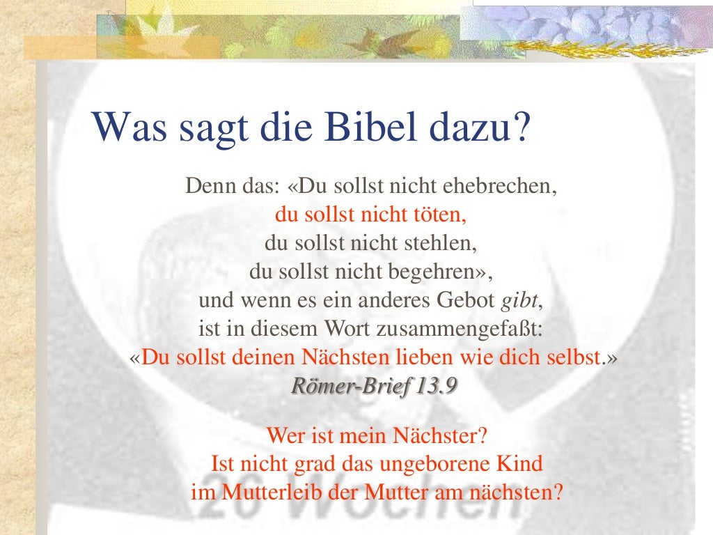 Ehrfurcht vor dem Leben