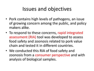 Rapid integrated assessment of food safety related to pork in Vietnam: A consumer perspective