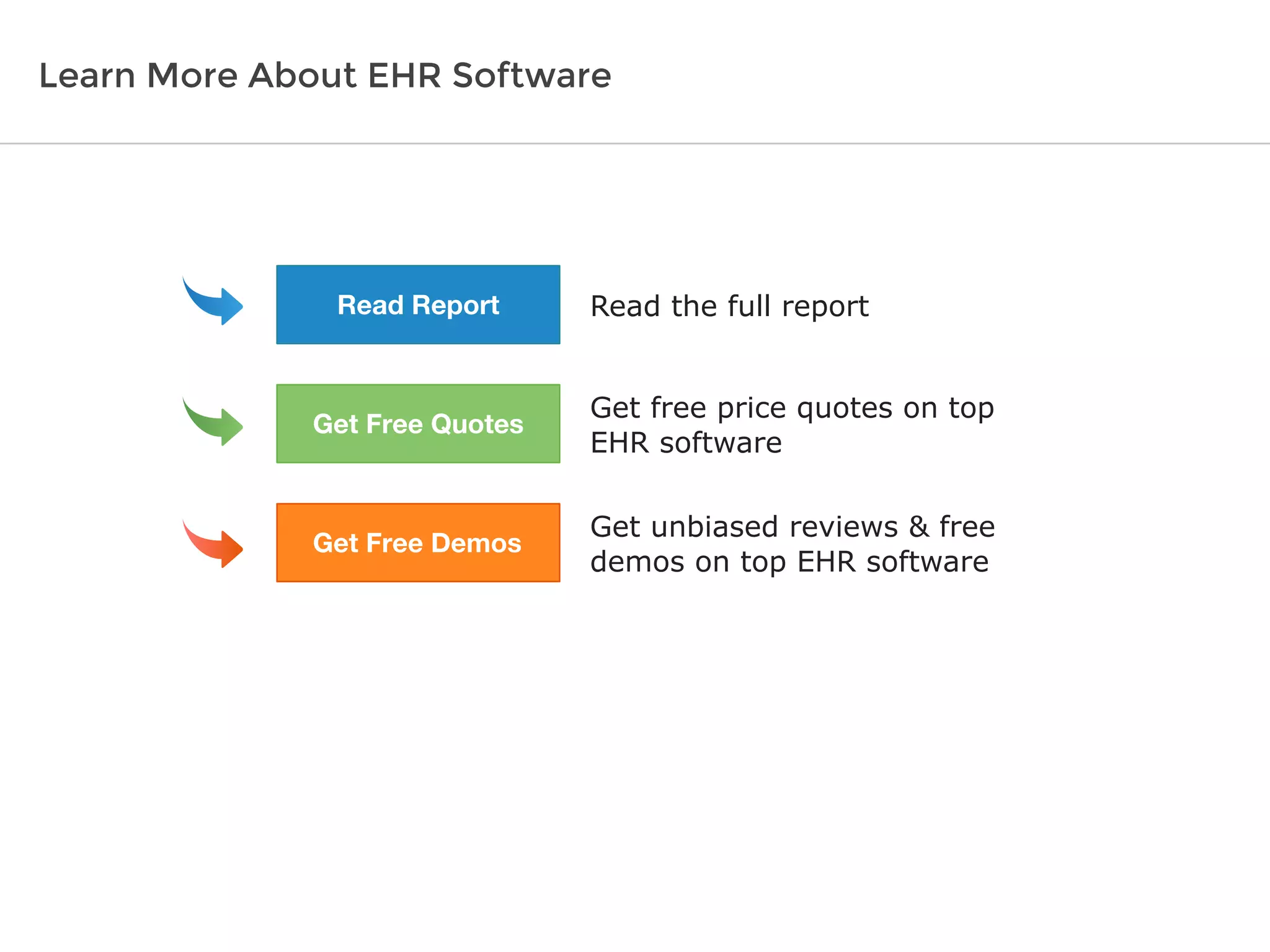 Read the full report
Get free price quotes on top
EHR software
Get unbiased reviews & free
demos on top EHR software
Learn More About EHR Software
Read Report
Get Free Quotes
Get Free Demos
 