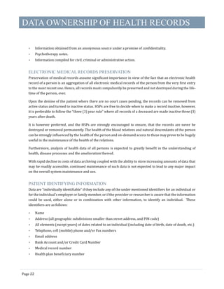 Electronic Health Records standards 2016 | PDF