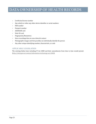 Electronic Health Records standards 2016 | PDF