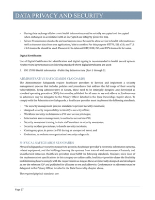 Electronic Health Records standards 2016 | PDF