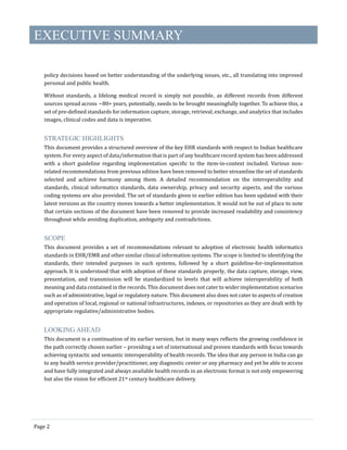 Electronic Health Records standards 2016 | PDF