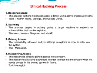 Penetration Testing Introduction Hacking Introduction to Basics of Ethical Hacking and Penetration Testing -Unit ...