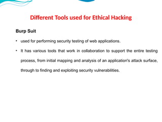 Penetration Testing Introduction Hacking Introduction to Basics of Ethical Hacking and Penetration Testing -Unit ...