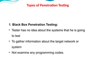 Penetration Testing Introduction Hacking Introduction to Basics of Ethical Hacking and Penetration Testing -Unit ...