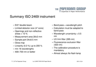 | 15 © The Paperdam Group Luc LANAT ERA EHS-Paper Munich 2013 10 24 
 