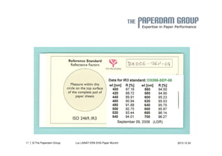 | 21 © The Paperdam Group Luc LANAT ERA EHS-Paper Munich 2013 10 24 
 