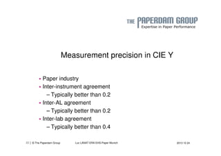 | 23 © The Paperdam Group Luc LANAT ERA EHS-Paper Munich 2013 10 24 
 