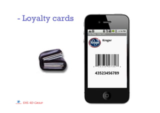 - Loyalty cards
 