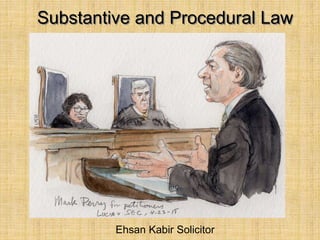 Substantive and Procedural Law
Ehsan Kabir Solicitor
 