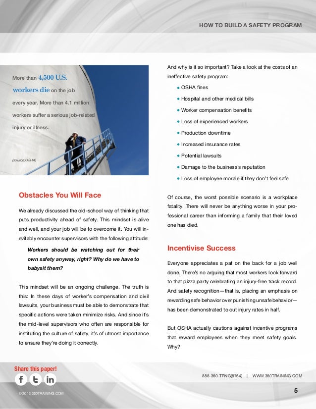 How To Build A Safety Program How To Build A Safety Program