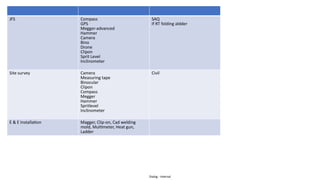 EHS requirements For Telecommunication Installation | PPTX