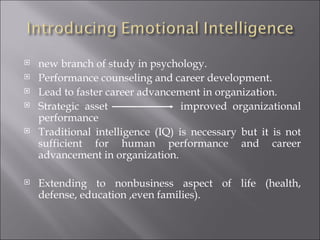 Sufficent Intelligence Emotional intelligence | PPT