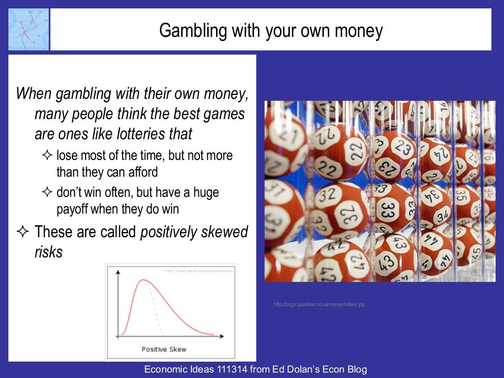 Gambling with your own money